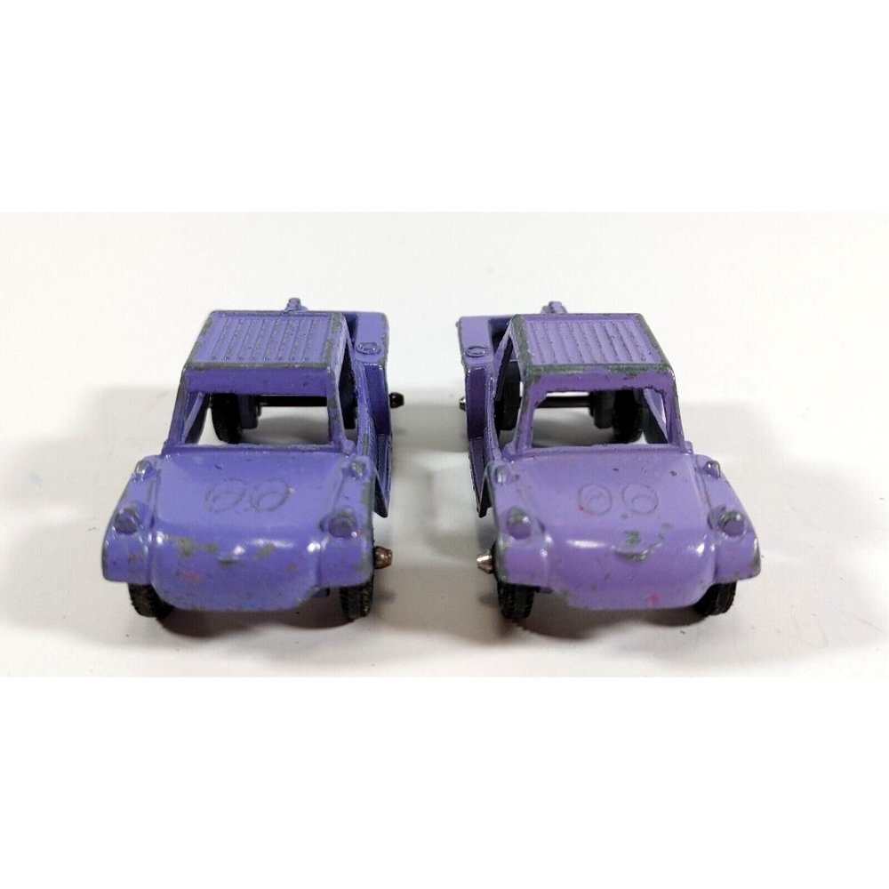 Vintage Tootsie Toy Diecast Car Baja Run About Made in USA Purple Lot of 2